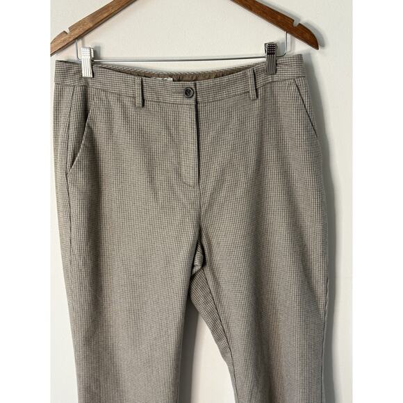 LL Bean Women Pants Size 12 Classic Fit Straight Leg Herringbone Lined Tweed - Picture 6 of 12